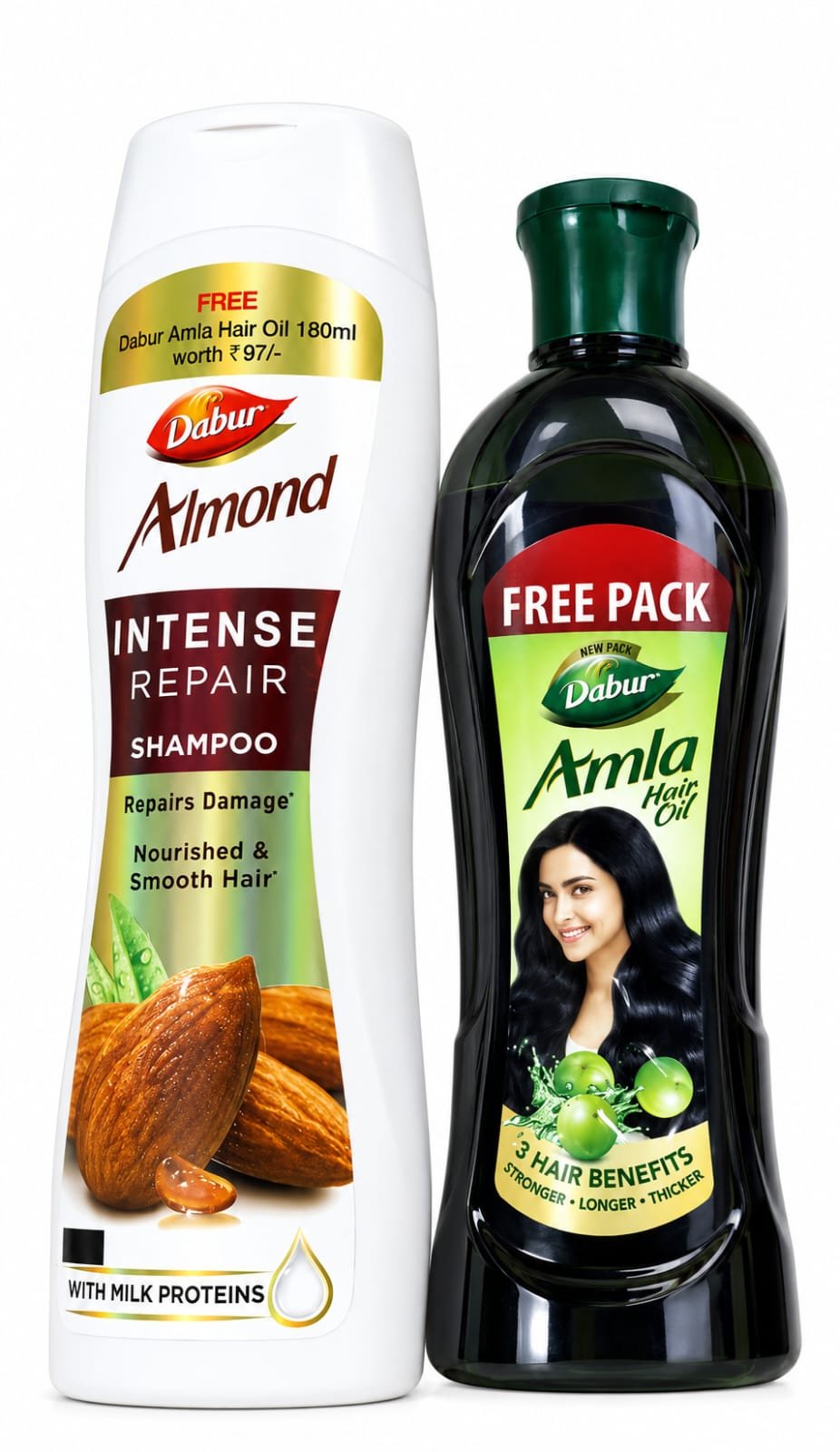 Dabur Almond Shampoo + Dabur Amla Hair Oil 200ml