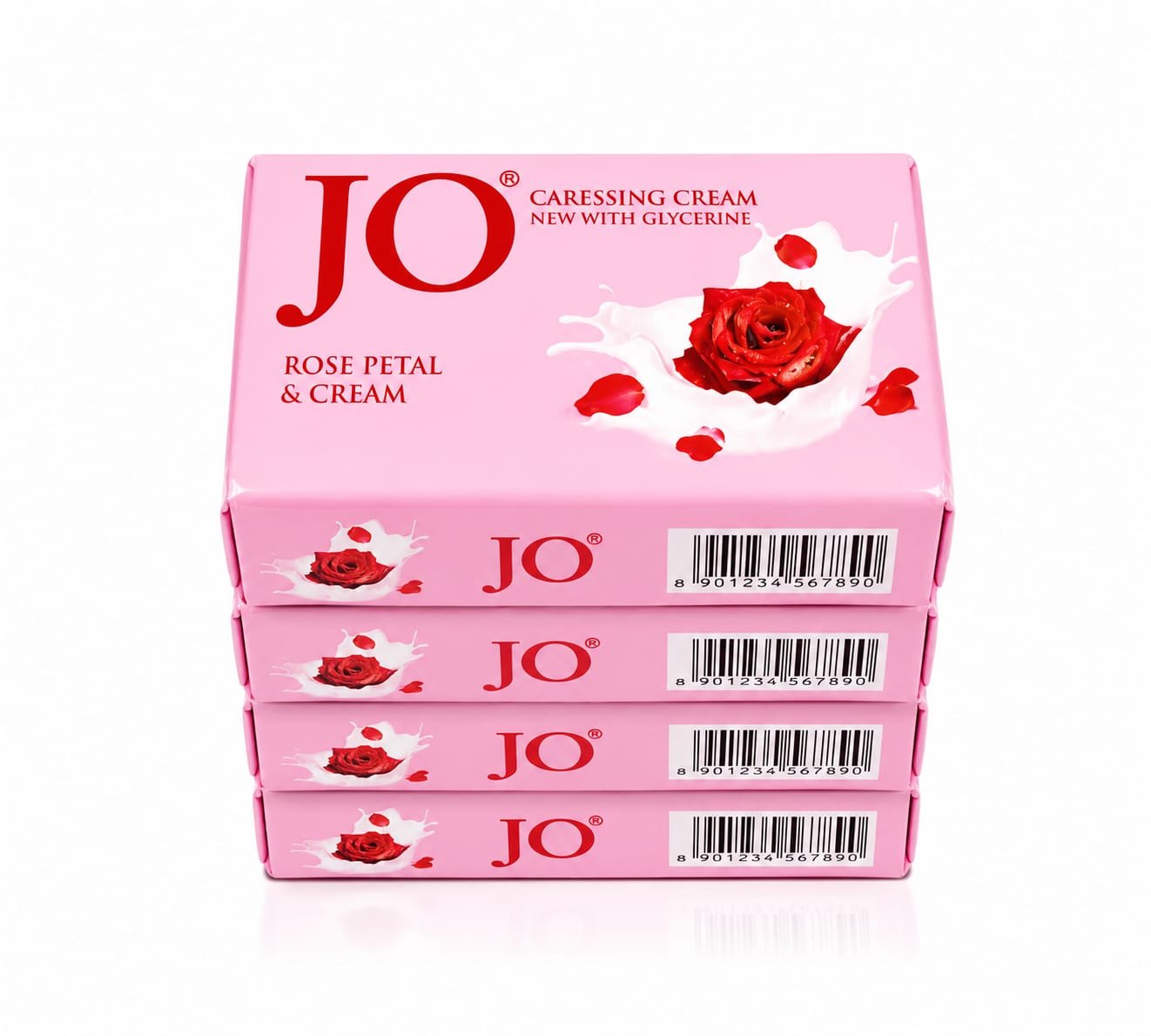 Jo Rose Petal & Cream Soap 125*4