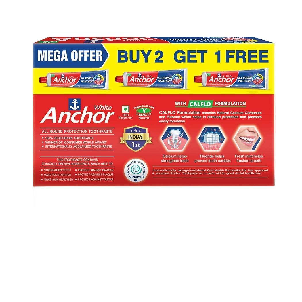 Anchor White  Toothpaste 450Gm