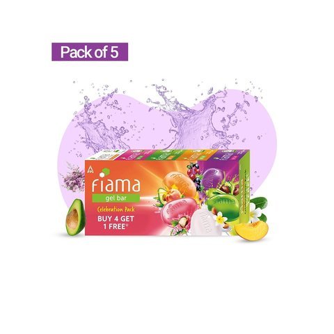 Fiama Gel Bar Soap Celebration Pack - Buy 4 get 1 Free