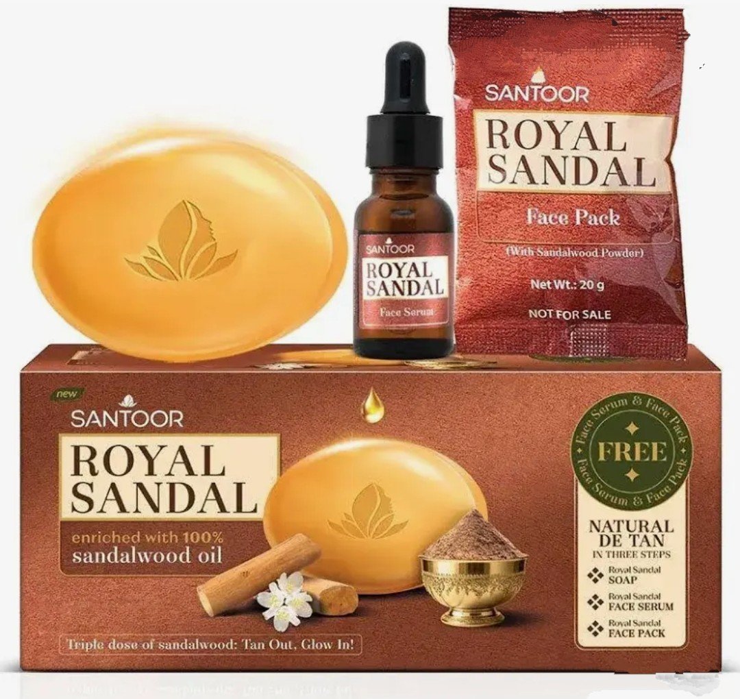Santoor Royal Sandal +serum+Facepack