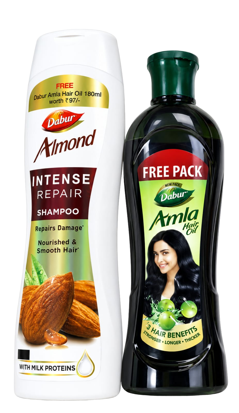 Dabur Almond Shampoo + Dabur Amla Hair Oil 200ml