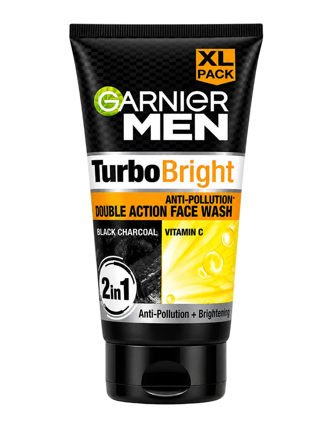 Garnier Men Turbo Bright 2in1 Face Wash 150Gm