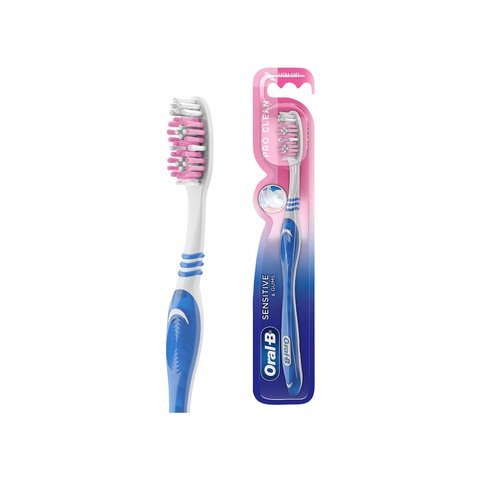 Oral-B Pro Clean Sensitive & Gums Toothbrush (Extra Soft, Colour may Vary)