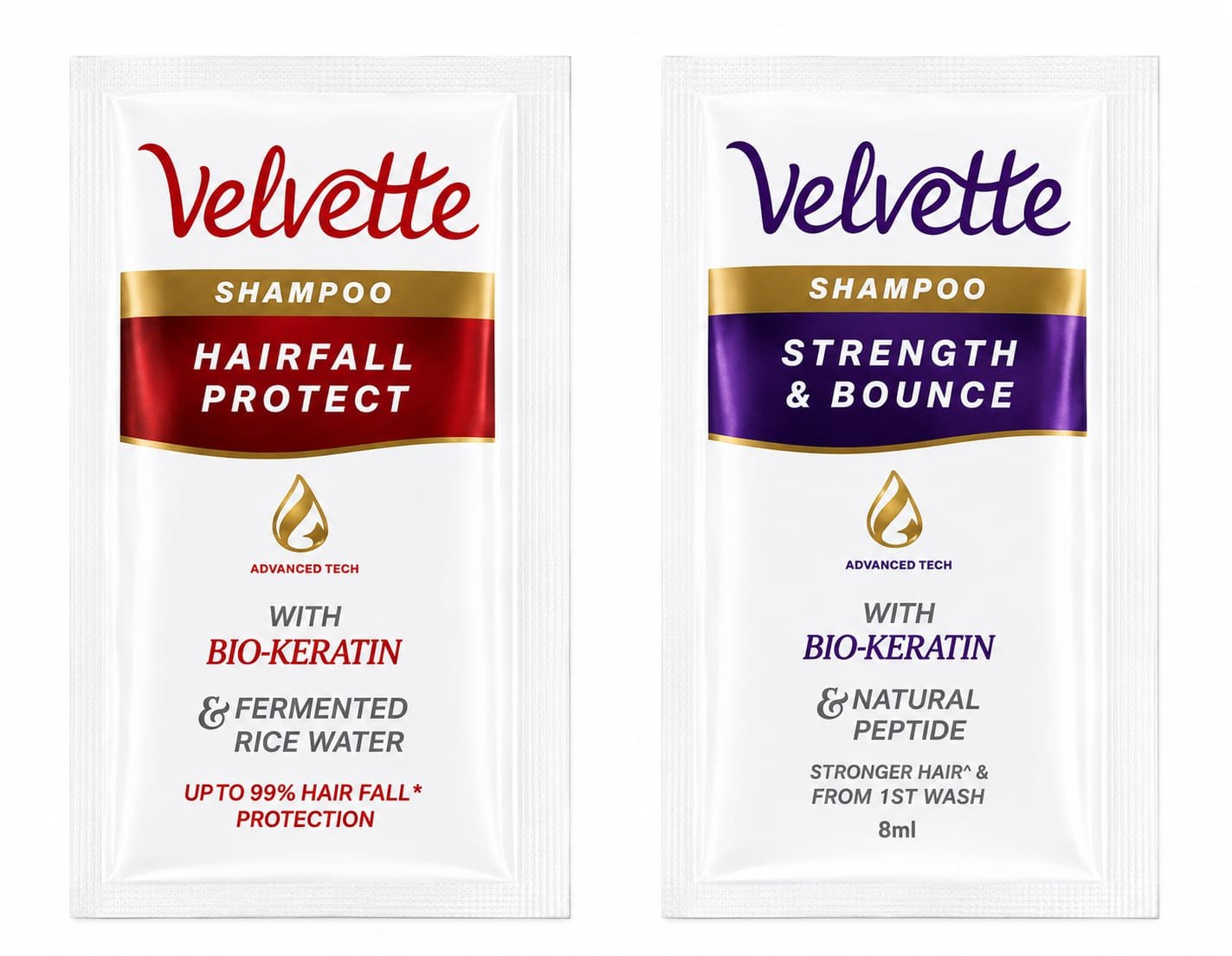 Velvette Shampoo Pouch 2/-