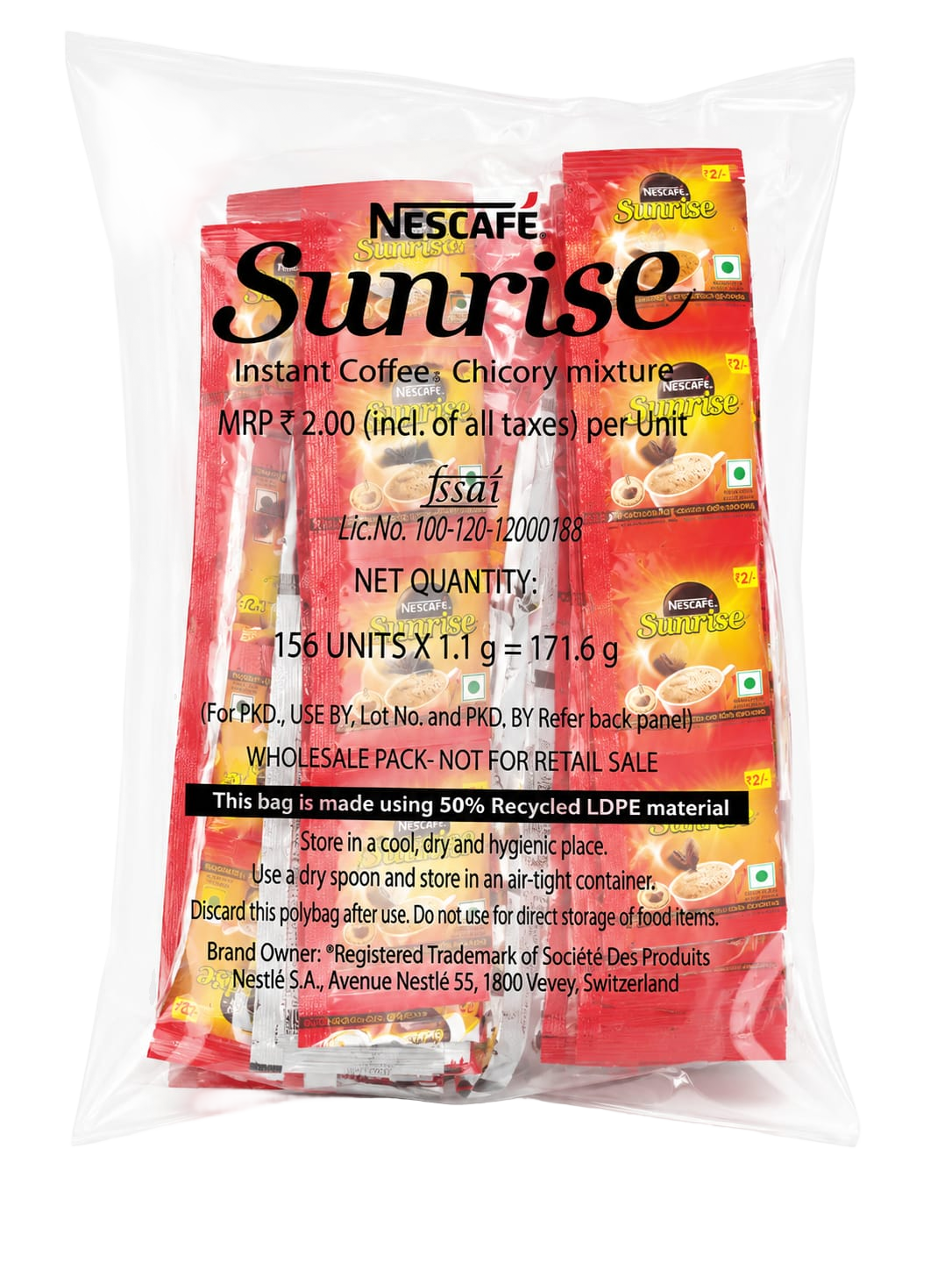 Nescafe Sunrise Pouch 2/-