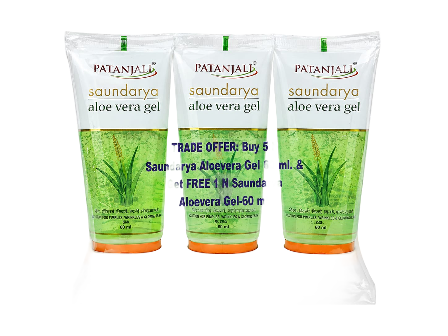 Patanjali Aloe Vera Gel 60ml (5+1)