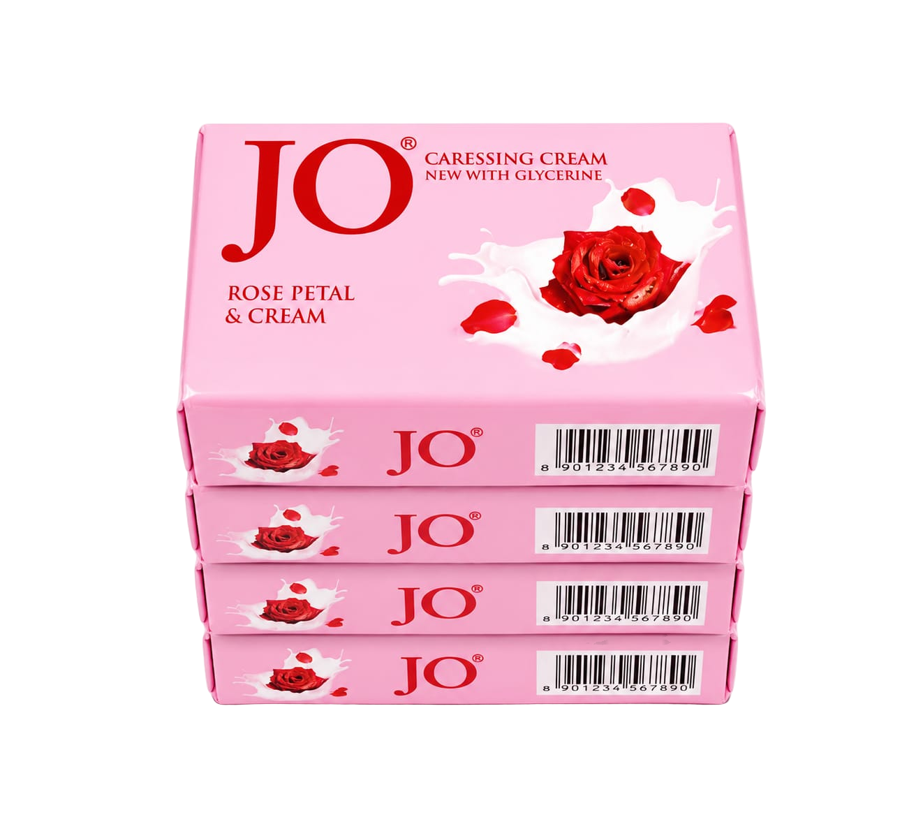 Jo Rose Petal & Cream Soap 125*4