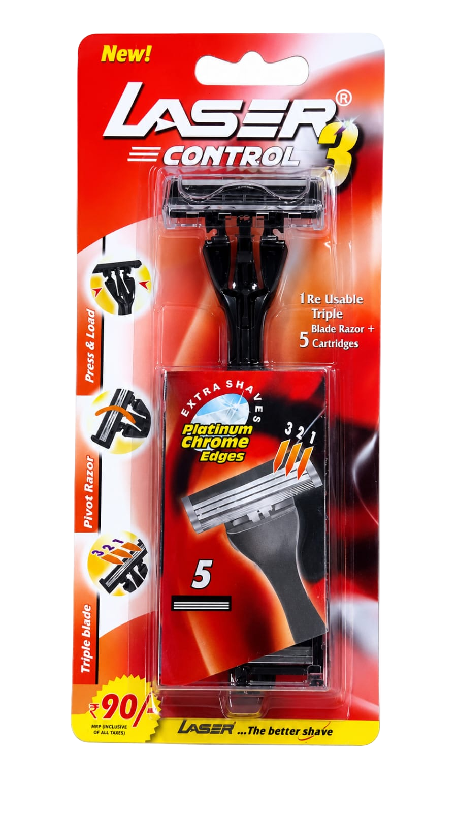 lASER RAZOR 4BLD+1RAZOR 90/-