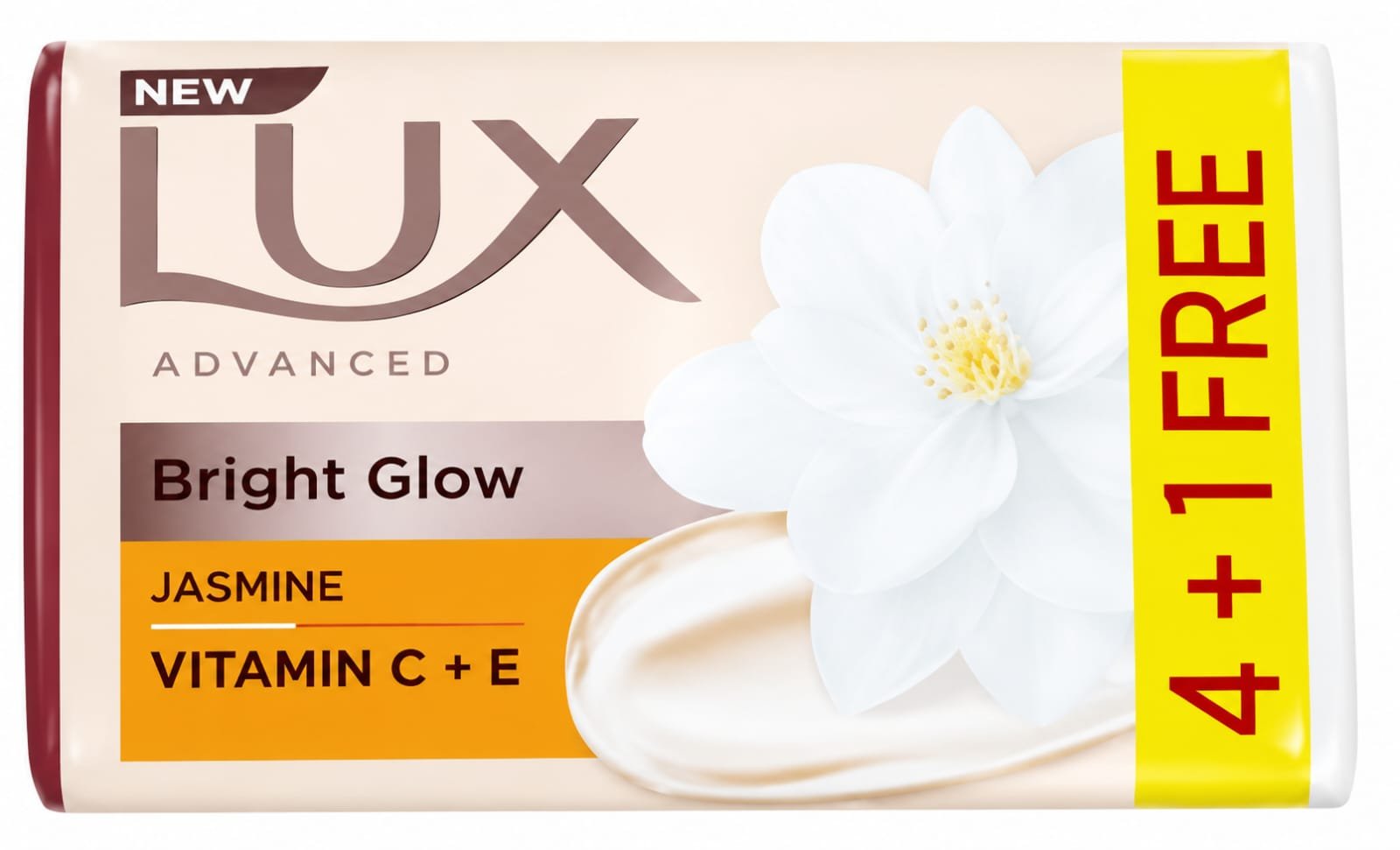Lux Bright Glow Soap 4+1Soap Free 140/- - pc
