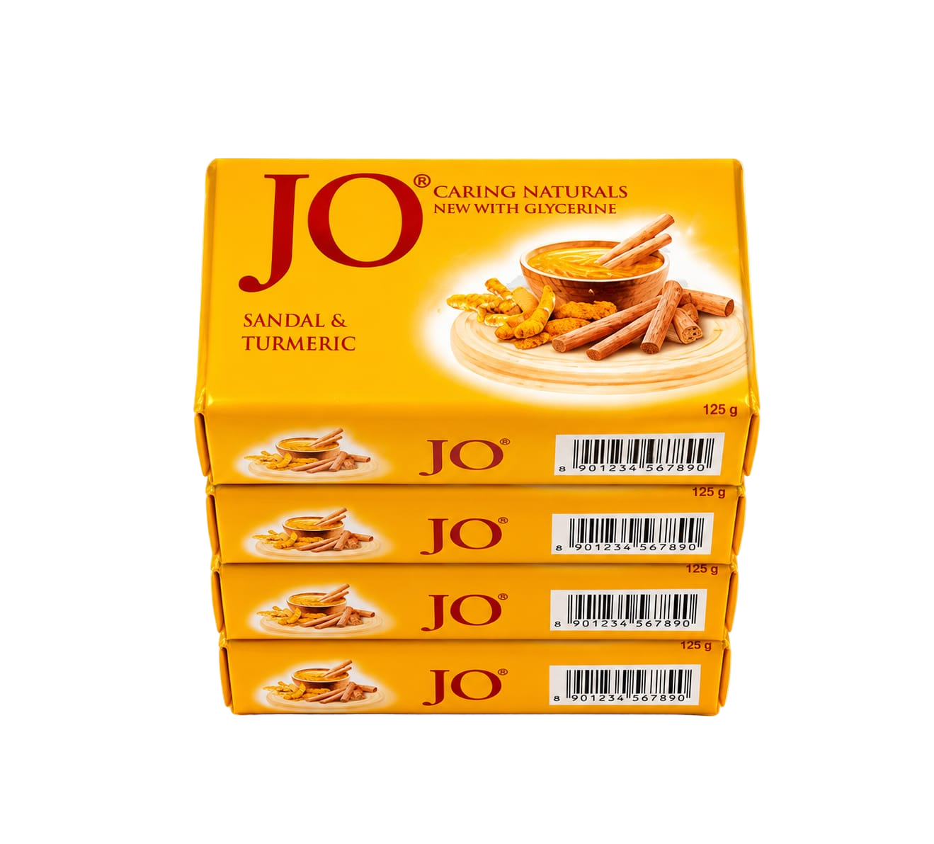 Jo Sandal & Turmeric Soap 125*4