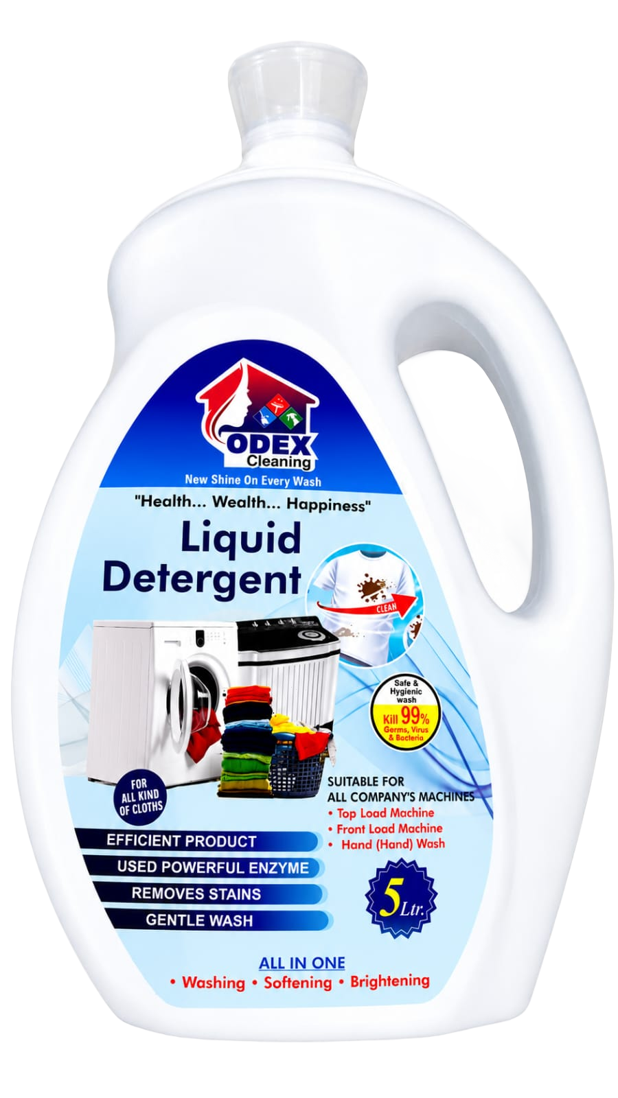 Odex Liquid Detergent White Can  5Ltr