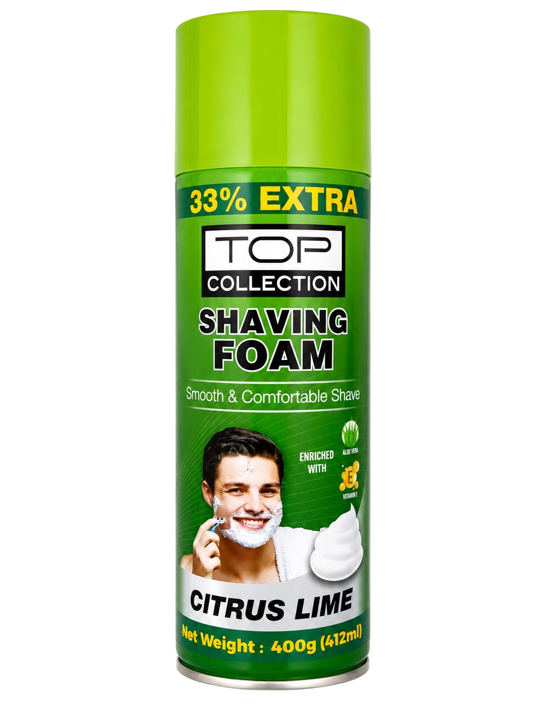 Top Shaving Foam Citrus Lime 400Gm