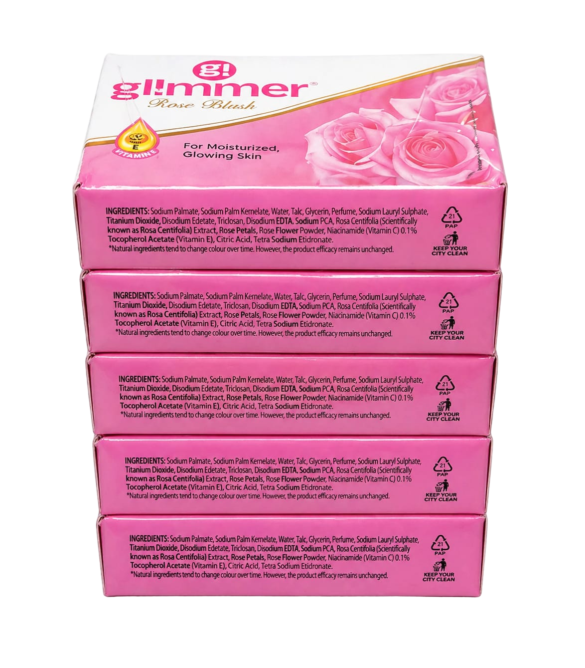 glimmer rose soap