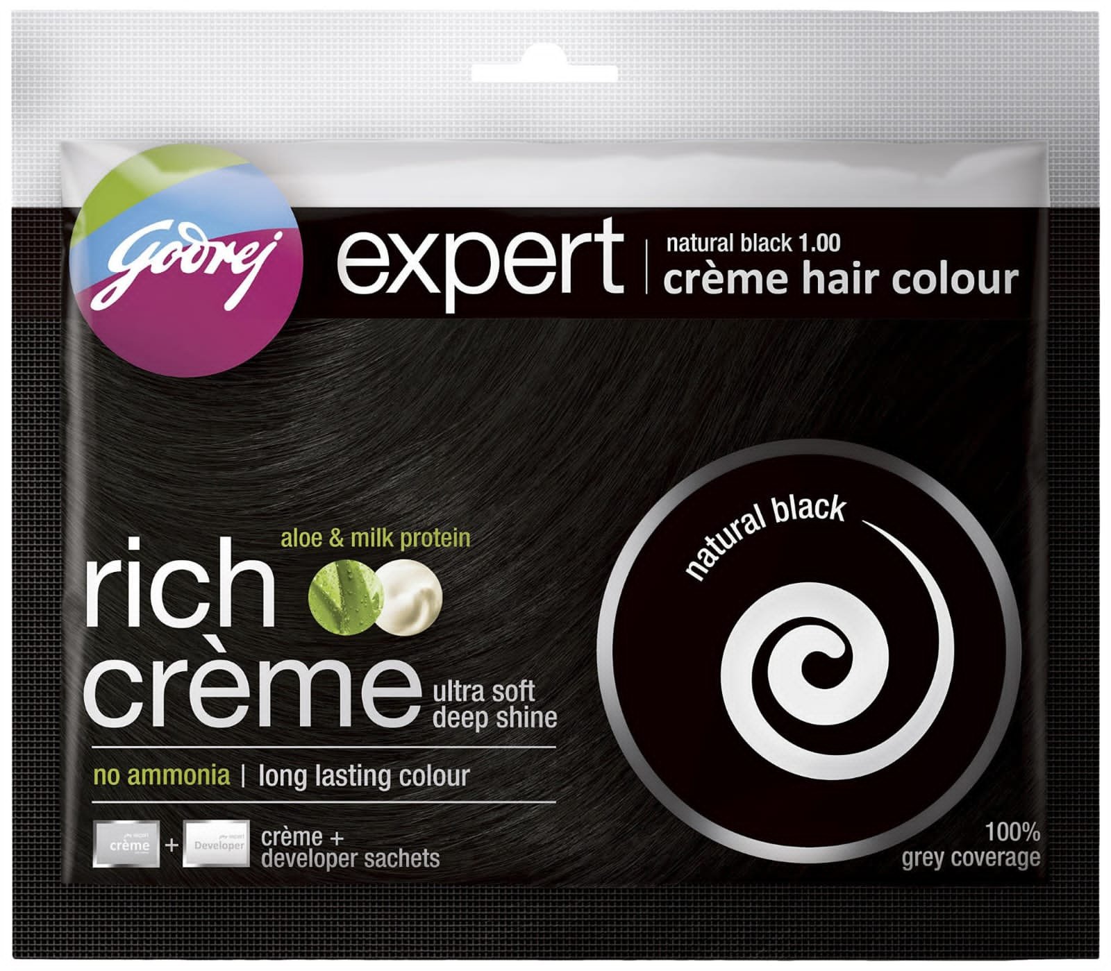 Godrej Expert Rich Creme Natural Black 40/- - pc